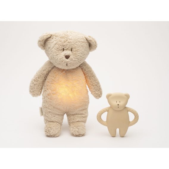 MOONIE Kousátko přírodní kaučuk Medvídek SAND