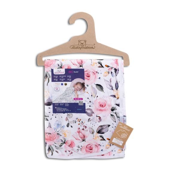 BabyMatex Dětská deka INES (75x100) RŮŽE