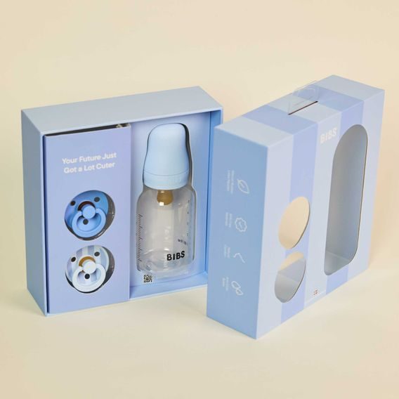 BIBS Sprinkle dárkový set BABY BLUE