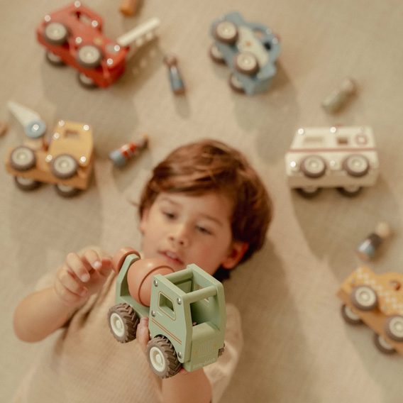 Little Dutch Náklaďák s míchačkou dřevěný