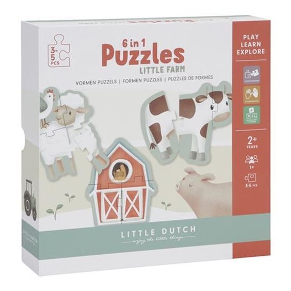 Little Dutch Puzzle 6v1 Farma