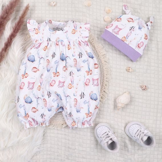 NINI Letní overal Ocean Girl MOŘSKÁ ZVÍŘÁTKA