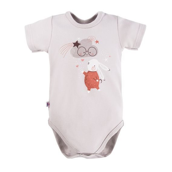 Eevi Body krátký rukáv Mellow ŠEDÉ