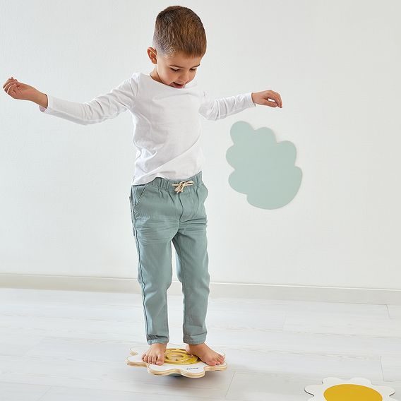 Janod Sweet Cocoon Balanční deska s labyrintem Květ