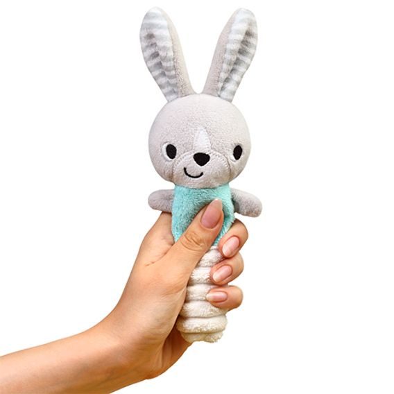 BabyOno Chrastítko s pískátkem Bunny Hey