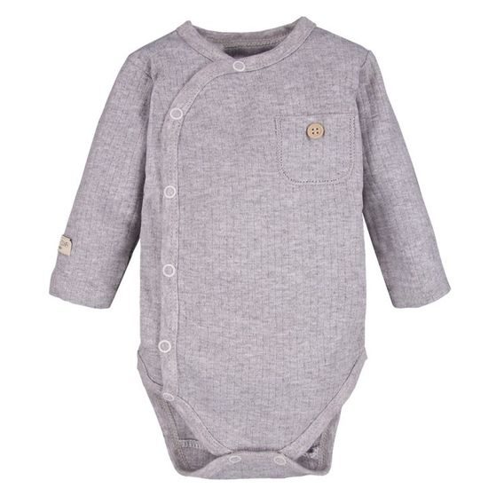 Eevi Body celorozepínací s kapsičkou Simply Comfy ŠEDÝ MELÍR