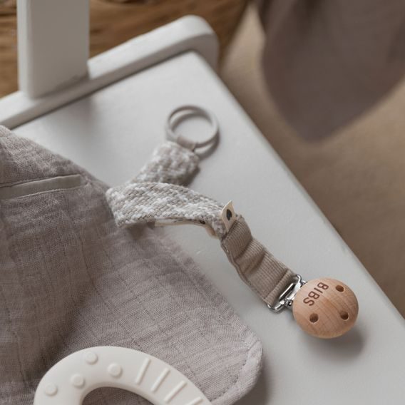 Bibs Klip na dudlík Sand/Ivory