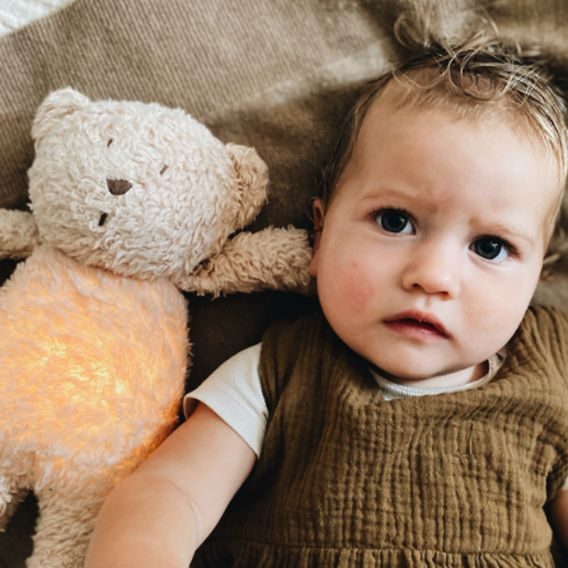 MOONIE Usínáček medvěd 2.0 Organic ROSE