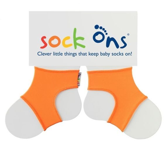 Kikko Sock Ons vel. 0-6m Bright - ORANGE