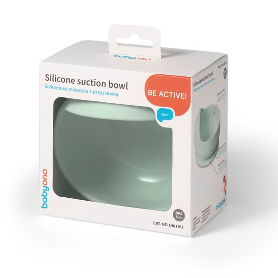BabyOno Silikonová miska s přísavkou MINT