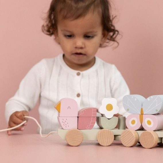 Little Dutch Vláček Květiny a motýli