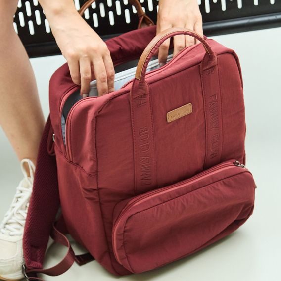 Childhome Přebalovací batoh Family Club Signature Urban Burgundy