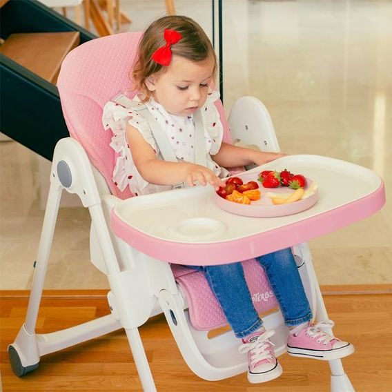 Interbaby Jídelní set 4ks RŮŽOVÁ
