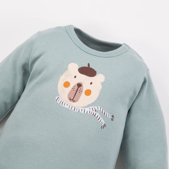 Eevi Body dlouhý rukáv Beary Cool ŠALVĚJOVÁ