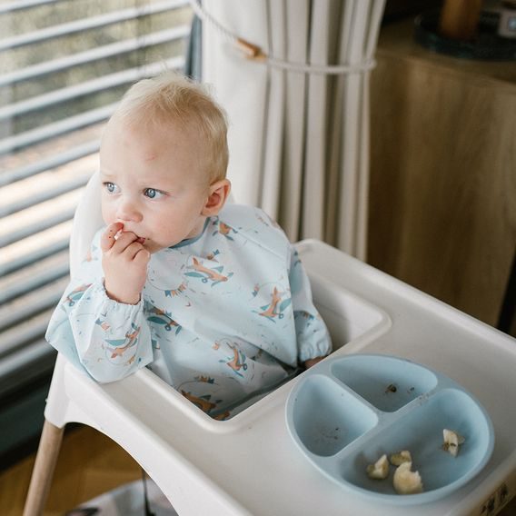 BabyOno Bryndák s rukávy omyvatelný 6m+ PLANE