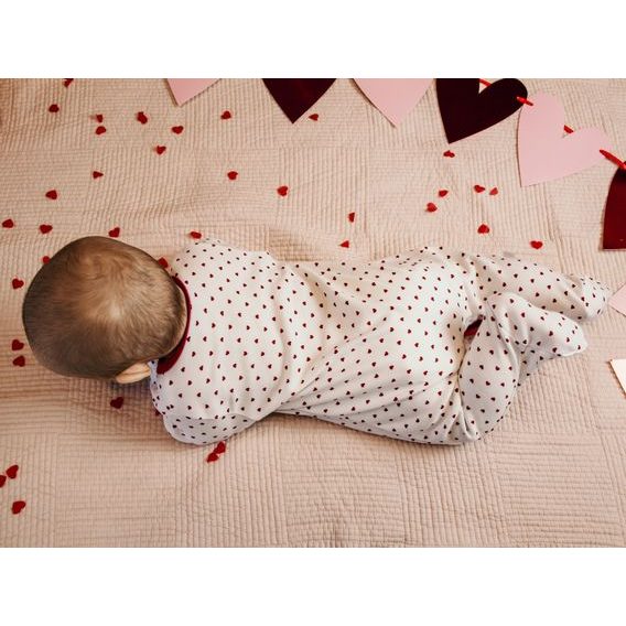 Eevi Overal se srdíčky Love BÍLÁ