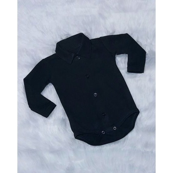 Bambarillo Body košile dlouhý rukáv ČERNÁ