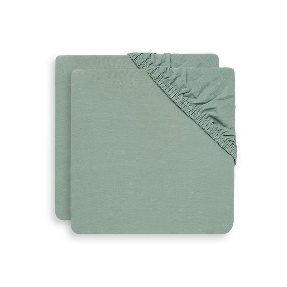 Jollein Prostěradlo napínací 2ks jersey 120x60 Ash Green