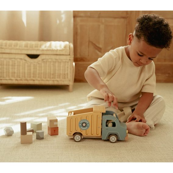 Little Dutch Náklaďák se sklápěčkou dřevěný