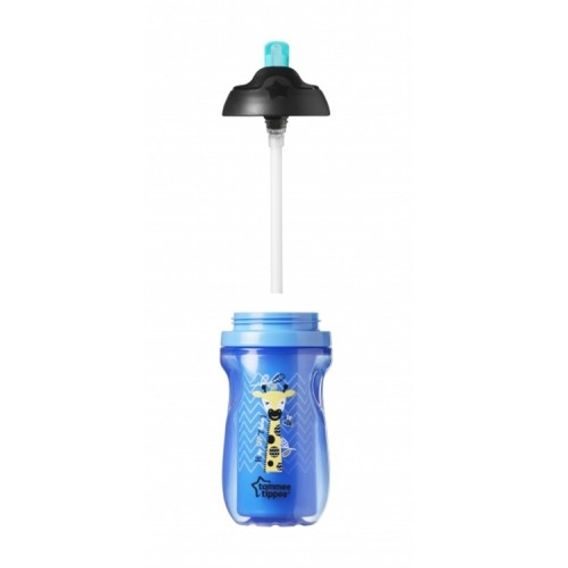 Tommee Tippee Netekoucí termohrnek Explora s brčkem MODRÝ 230ml 12m+