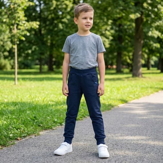 Mrofi Tepláky Sport TMAVĚ MODRÁ