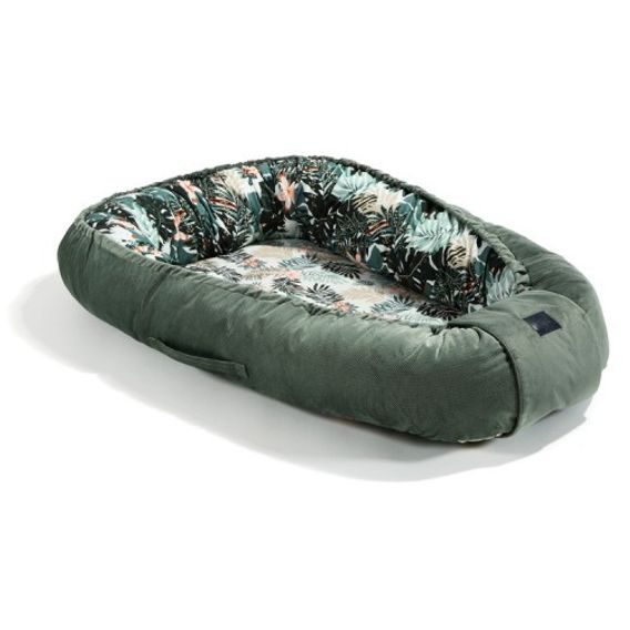 La Millou Hnízdo pro miminko Velvet - PAPAGAYO & KHAKI