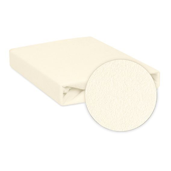 BabyMatex Nepromokavé froté prostěradlo 120x60cm KRÉMOVÉ