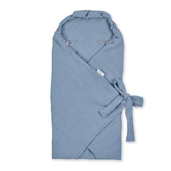 Albero Mio Mušelínová zavinovačka do autosedačky (CC7) MODRÁ