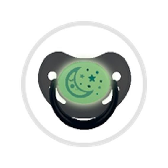 Canpol babies Dudlík 0-6m silikon anatomický Night Dreams ŽLUTÝ