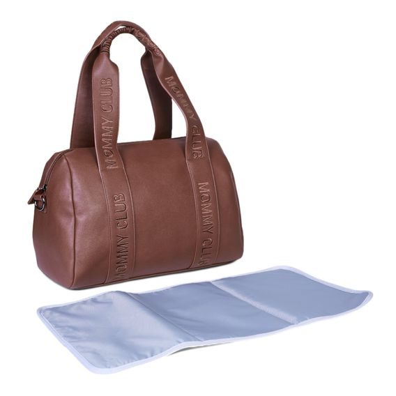 Childhome Přebalovací taška Mommy Club Signature Vegan Leather Dark Brown