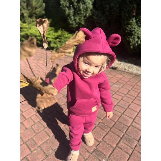 Bunnykids Teplá souprava Medvídek s klokankou HNĚDÁ