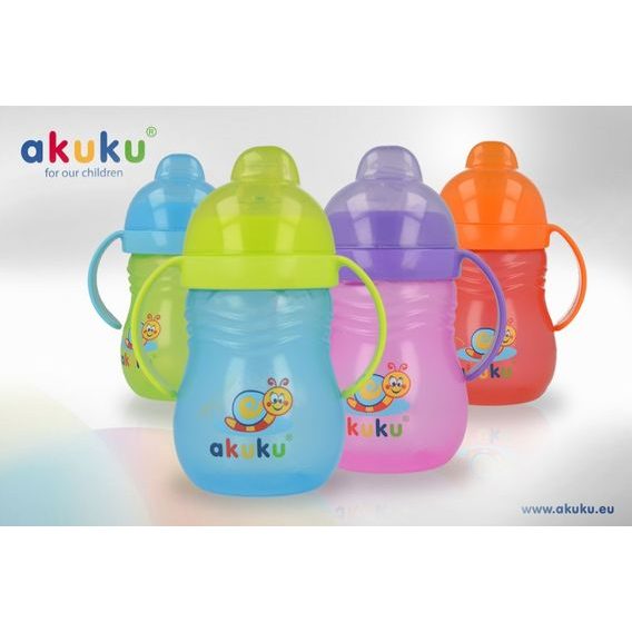 Akuku Trénovací hrneček nekapající 280ml, 4m+