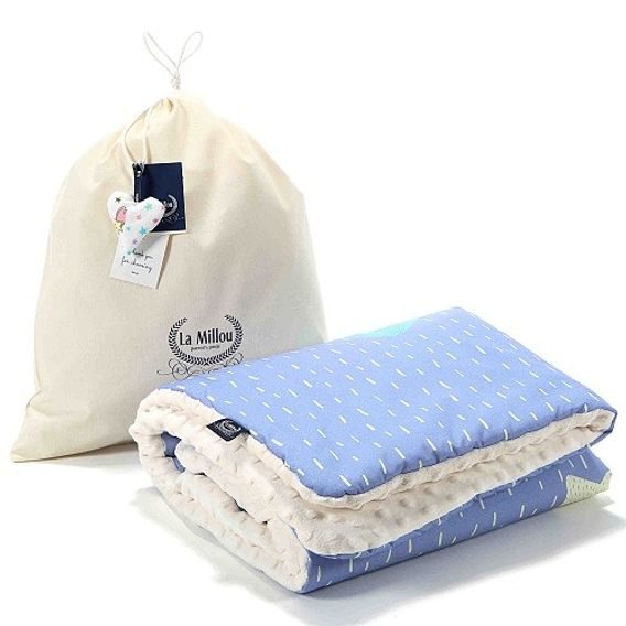 La Millou Dětská deka "M" (80x100cm) BRIGHT LUNA & BLACK