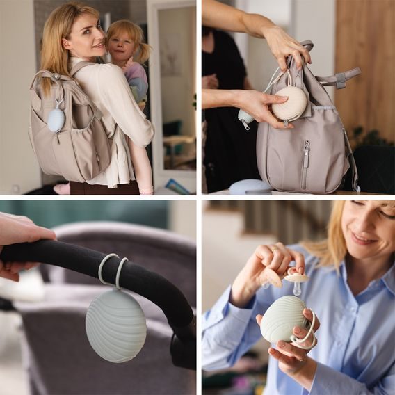 BabyOno Silikonové pouzdro na dudlíky se zipem RŮŽOVÁ