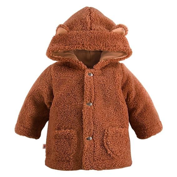 Eevi Chlupatá mikina s kapucí Cars&Bears HNĚDÁ