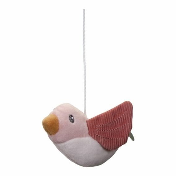 Little Dutch Dřevěný hudební kolotoč Květiny a motýli