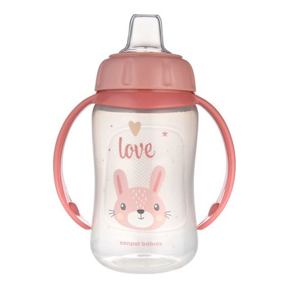 Canpol babies Tréninkový hrníček Cute Animals 320ml (6m+) - ZAJÍC