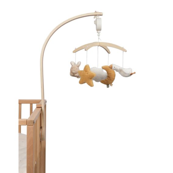 Little Dutch Dřevěný hudební kolotoč Newborn Naturals