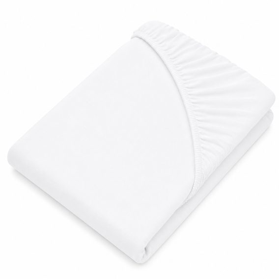 Pro Mrňousky Prostěradlo do postýlky jersey 120x60 cm BÍLÉ