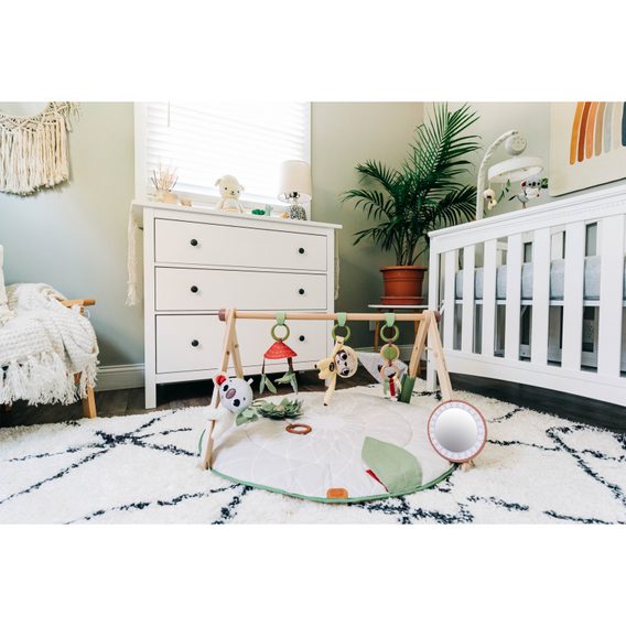 Tiny Love Hrací deka s dřevěnou hrazdou BOHO CHIC