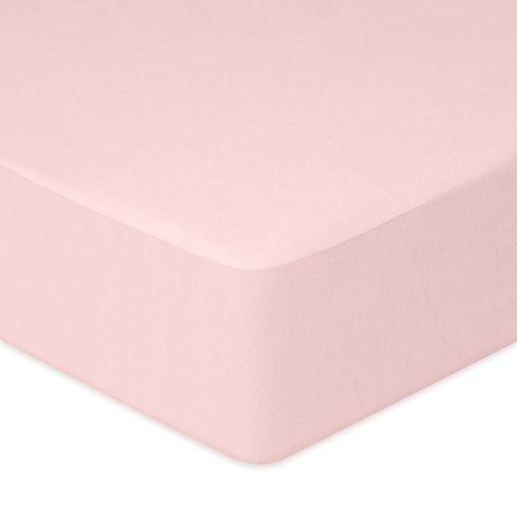 BabyMatex Nepromokavé froté prostěradlo 120x60cm SVĚTLE RŮŽOVÉ