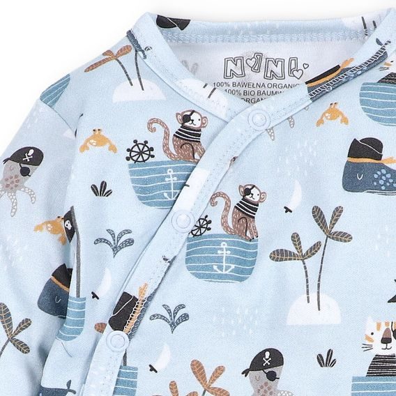 NINI Zavinovací body dlouhý rukáv Pirates VZOROVANÉ