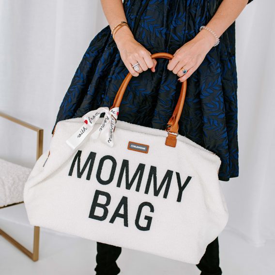 Childhome Přebalovací taška Mommy Bag Teddy Off White