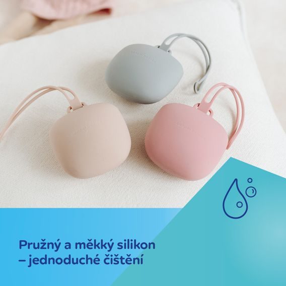 Canpol babies Silikonové pouzdro na dudlík ŠEDÉ