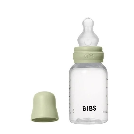 BIBS Kojenecká láhev antikoliková silikon 150ml SAGE
