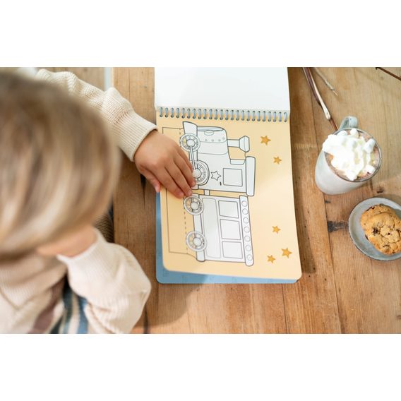 Little Dutch Kniha s vystřihovacími auty Jim