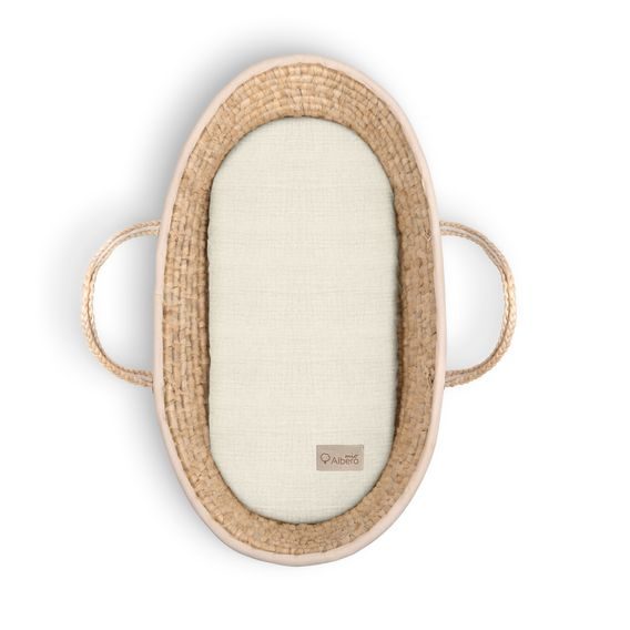 Albero Mio Mušelínové prostěradlo do kočárku 2ks Vanilková / Béžová