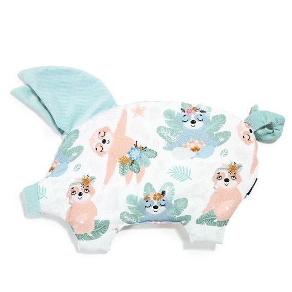 La Millou Polštářek Sleepy Pig Velvet - YOGA CANDY SLOTHS & AUDREY MINT