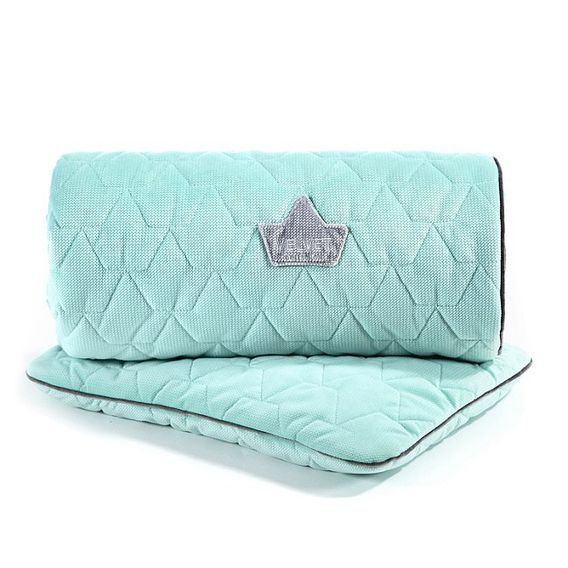 La Millou Prošívaná souprava "M" VELVET - AUDREY MINT & GREY