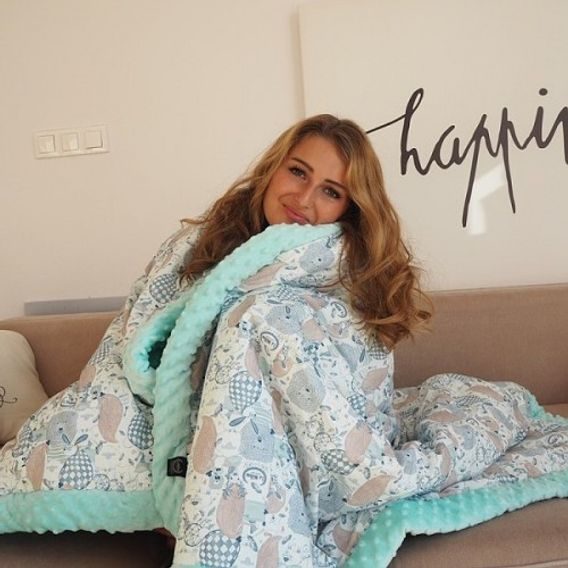 La Millou Luxusní deka s výplní vel.XL, MAGGIE ROSE VANILLA - CHOCOLATE by Magdalena Rozczka